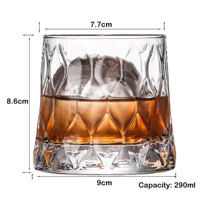 1 Copo de Uísque, Copos Tumbler para Whisky On the Rocks, Vidraria para Coquetéis, Scotch, Bourbon, Gin, Vodca, Conhaque
