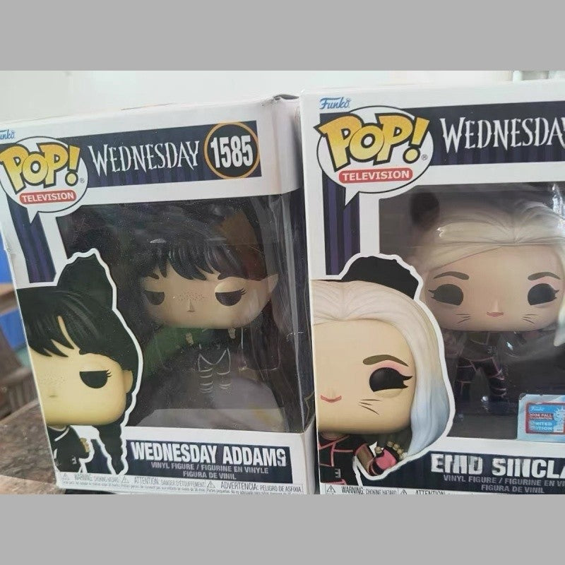 Funko Pop Wandinha Bonecos de Brinquedo Wandinha Addams Enid Sinclair Anime Ação Estatuetas de Vinil Bonecas Brinquedos de Edição Limitada