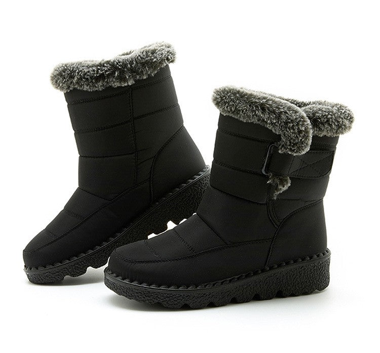 Boots Woman Fashion Winter Boots Women Winter Shoes Women's Snow Boots With Fur Super Warm Footwear Low Heels Middle Botas Mujer