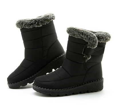 Boots Woman Fashion Winter Boots Women Winter Shoes Women's Snow Boots With Fur Super Warm Footwear Low Heels Middle Botas Mujer