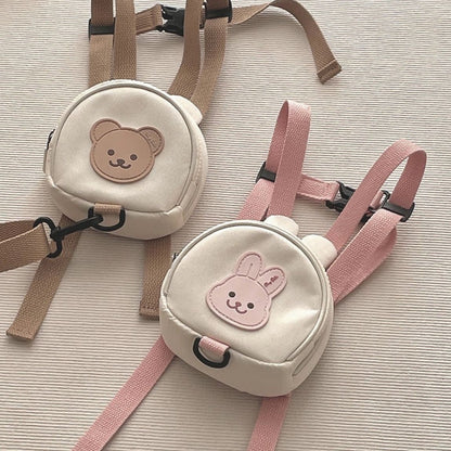 Mochilas Infantis de Lona, Bolsas Escolares de Jardim de Infância, Urso, Coelhinho, Coreana, Antiperda, Bolsas Infantis para Meninas, Meninos, Mochilas Infantis para Viagem
