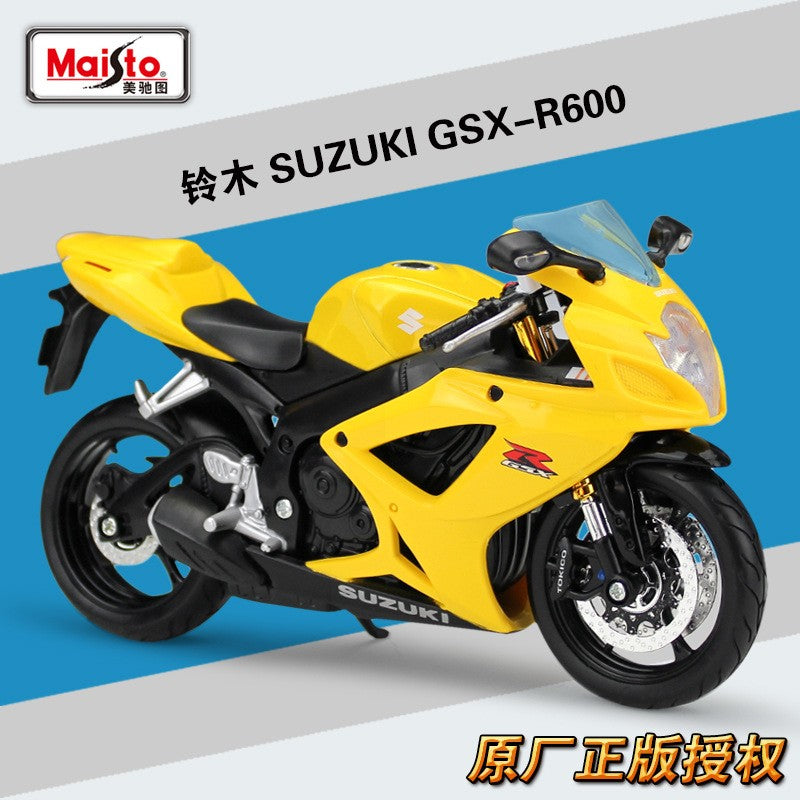 Maisto 1:12 Suzuki GSX-R750 R 750 R600 R 600 Veículos Die Cast Hobbies Colecionáveis Motocicleta Modelo Brinquedos