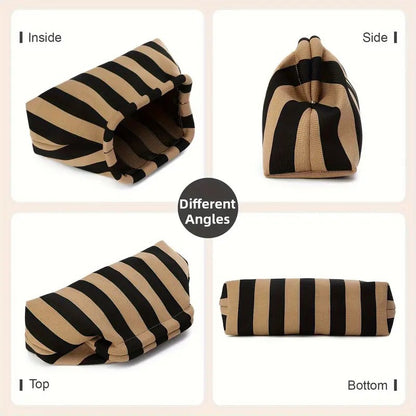 Summer Woven Crochet Purses for Women Beach Clutch Striped Beach Dumpling Hobo Casual Colorblock Bag Ladies Ruched CloudS Purse