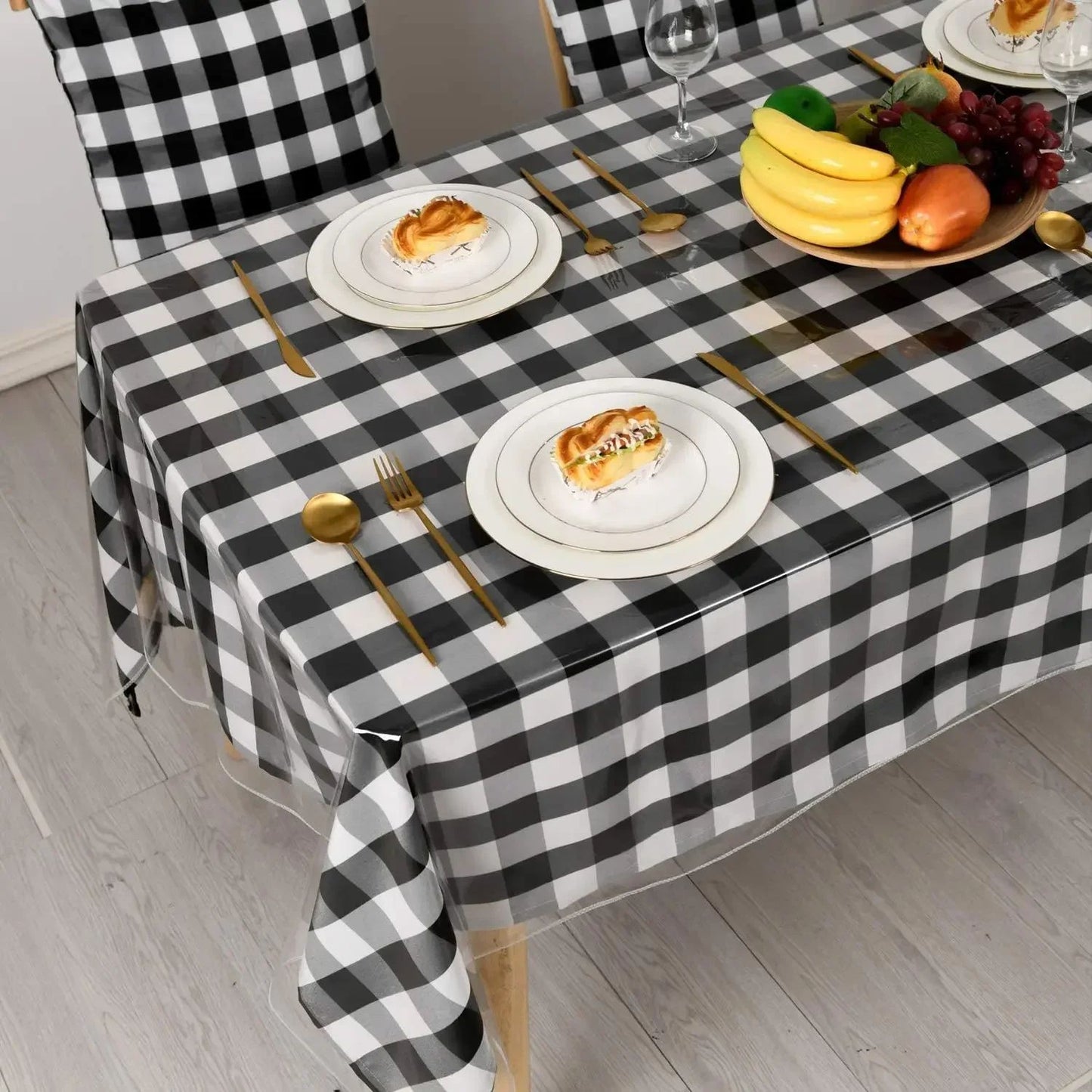 Rectangular Tablecloth, Transparent Table Cloth, Table Protector, Heat Resistant Waterproof Anti-Scratch Tablecloth