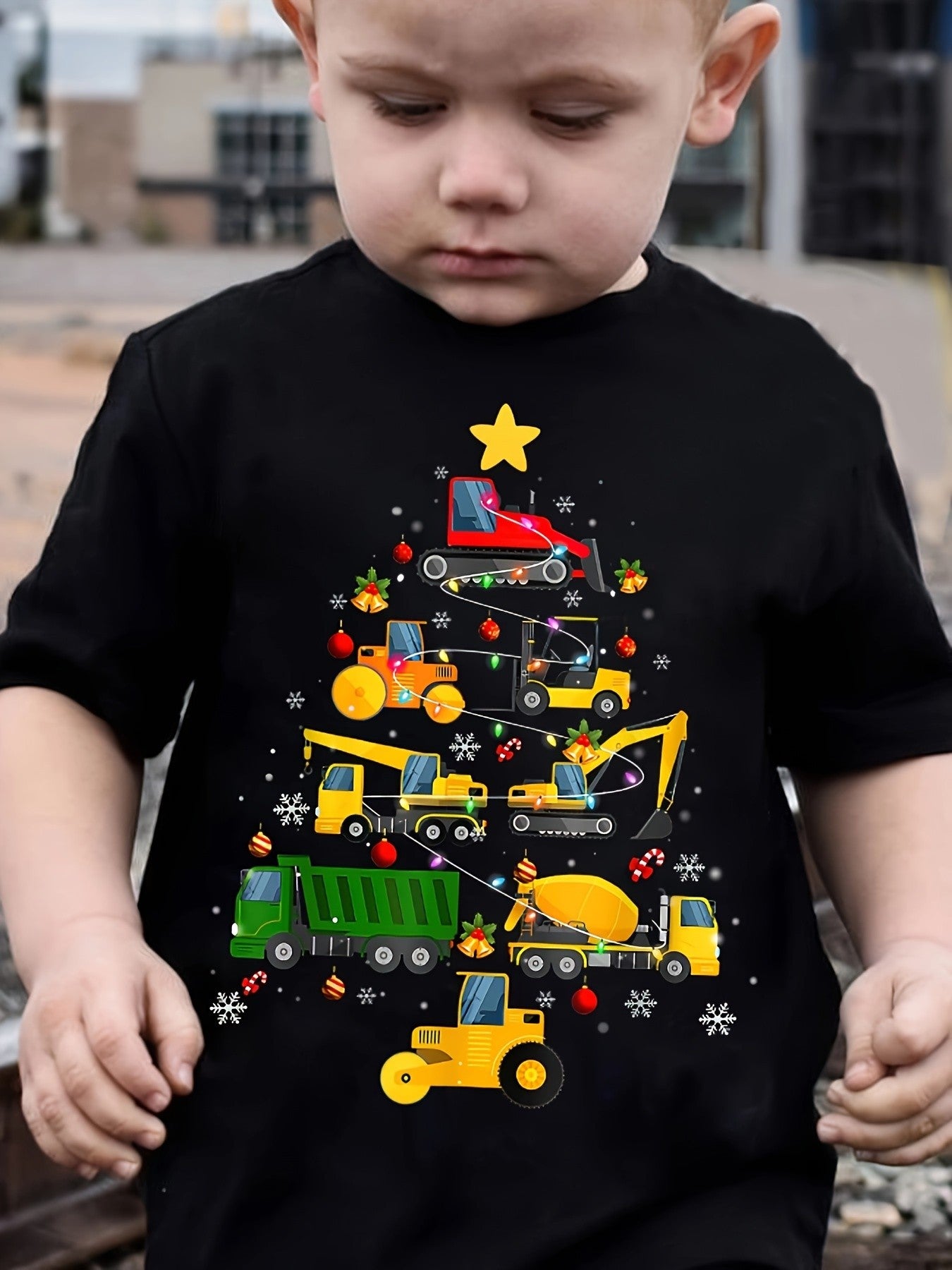 Children's Christmas T-Shirt 3D Print Funny Tops Festival Short Sleeve Baby Clothes 2-10y Christmas Gift for Boys Girls Clothing