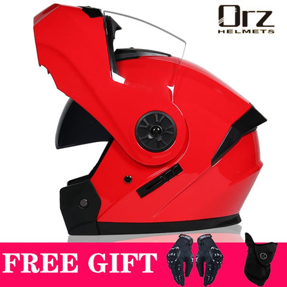 Capacete de Moto Modular Articulado para Corrida DOT Aprovado com Viseira Interna Dupla Voyage