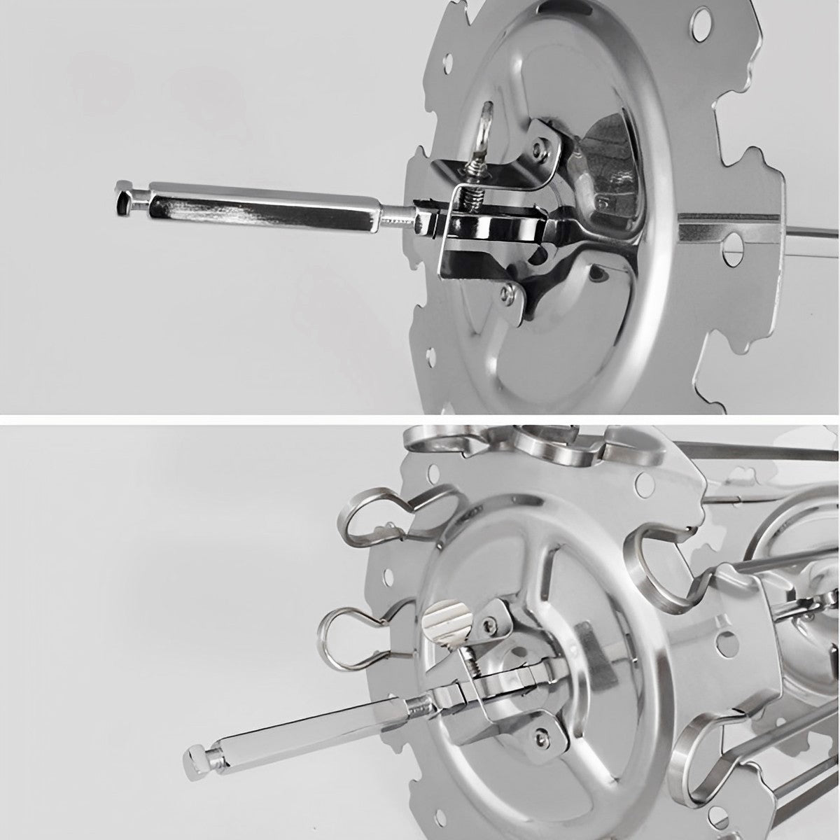 Oven Grill Cage Stainless Steel Meat Skewer Cage Heat-Resistant BBQ Roaster Non-Stick Kebab Maker Machine Meat Rotisserie Skewer