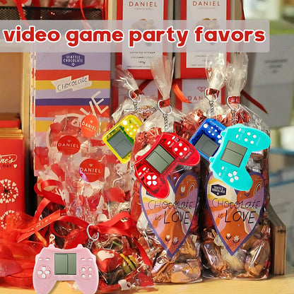 6-48Pcs Video Game Party Favors for Classic Game Console Keychain Birthday Joypad Souvenir School Valentine Gifts