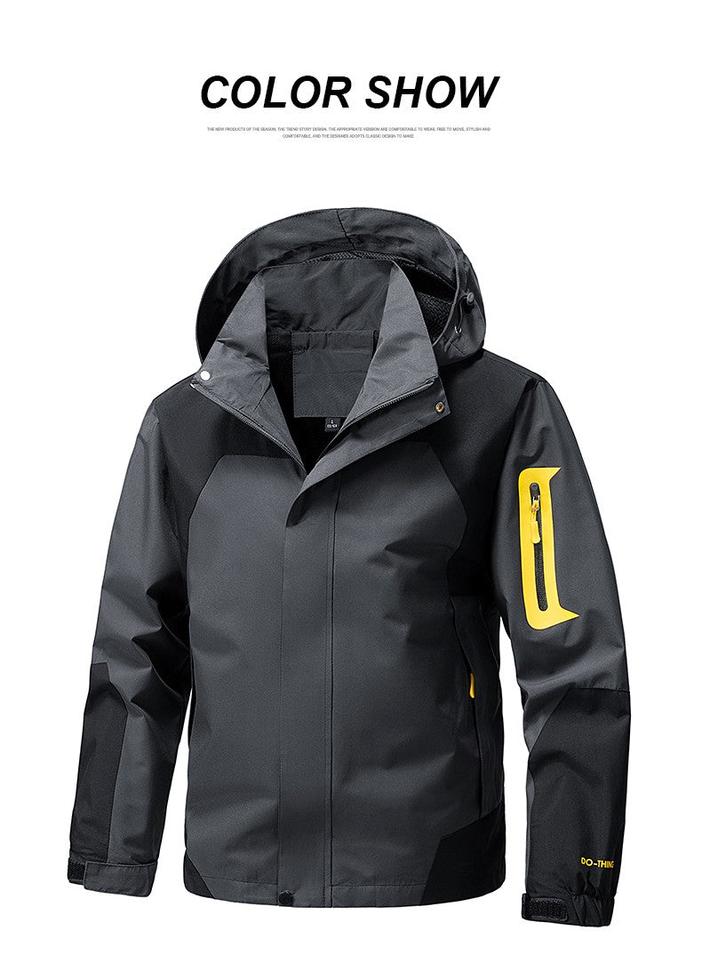 CHRLCK Unisex Waterproof Running Jackets Windproof Windbreakers Spring Autumn Women Hiking Camping Fishing Trekking Coats