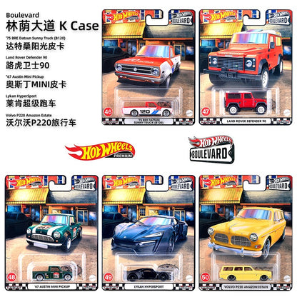 Hot Wheels Boulevard 1:64 2025 Mix GJT68 Miniatura de Liga Fundida Corpo Chassi Modelos Colecionáveis Premium Carros Coleção Presente