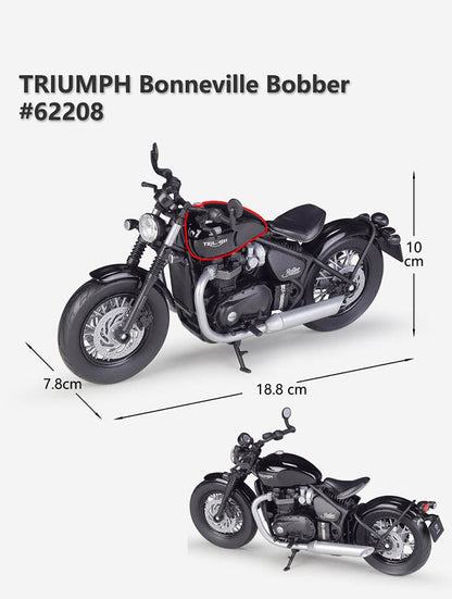 WELLY 1:12 Triumph Bonneville Bobber Miniatura de Liga de Motocicleta de Brinquedo Simulação de Brinquedo de Metal Fundido de Motocicleta para Crianças