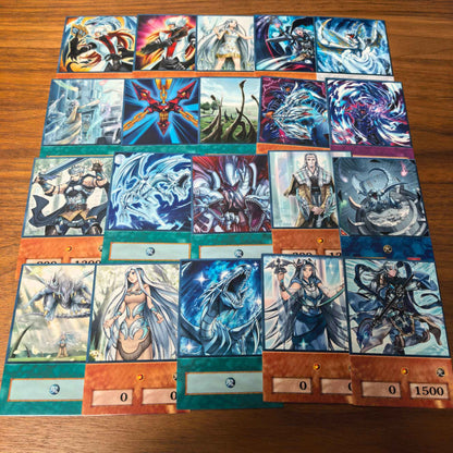 100 unidades Yu-Gi-Oh Anime Style Cards Olhos Azuis Estilo KAIBA Yugioh DUAL MONSTER Clássico Proxy DIY Card Presente Infantil