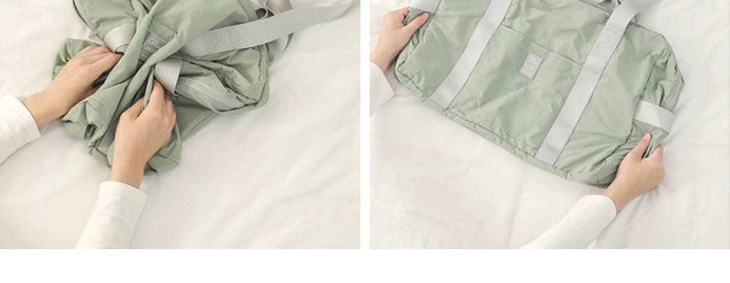 Waterproof Foldable Travel Duffle Bag Large Capacity Carry On Tote Luggage Storage Bag with Multiple Pockets