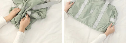 Waterproof Foldable Travel Duffle Bag Large Capacity Carry On Tote Luggage Storage Bag with Multiple Pockets