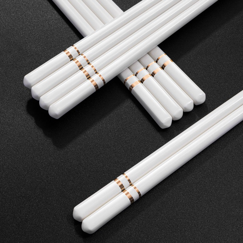 Hashis de Cerâmica Chinesa com Propriedades Antiderrapantes e Anti-queda, Conjunto de Hashis de Cerâmica Doméstica de Alta Qualidade Acessórios de Cozinha
