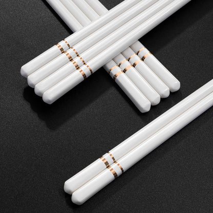 Hashis de Cerâmica Chinesa com Propriedades Antiderrapantes e Anti-queda, Conjunto de Hashis de Cerâmica Doméstica de Alta Qualidade Acessórios de Cozinha