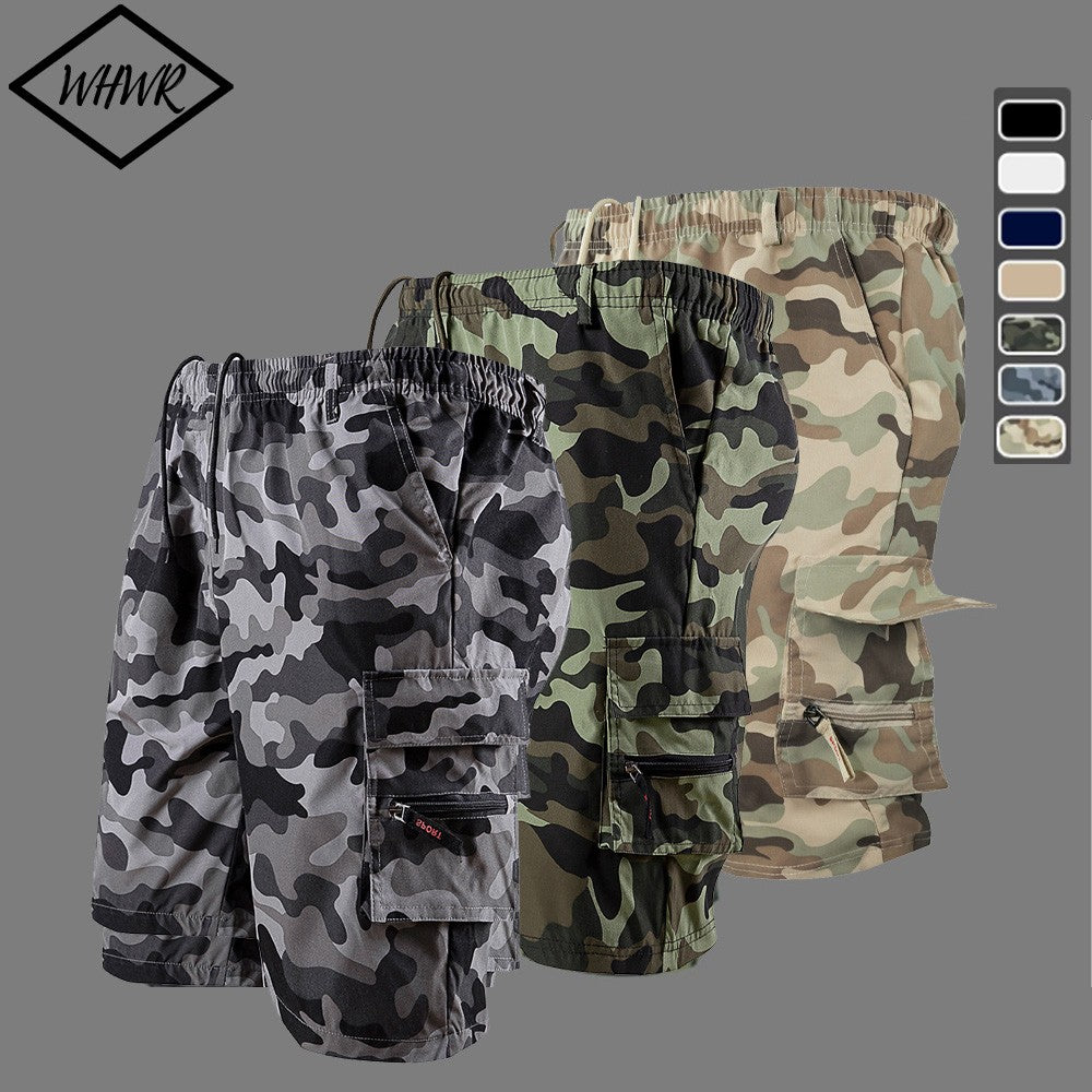 Summer Men's Military Cargo Shorts Mens Tactical Pants Casual Big Pocket Outdoor Sports Slacks Cargo Panels Trousers for Male
