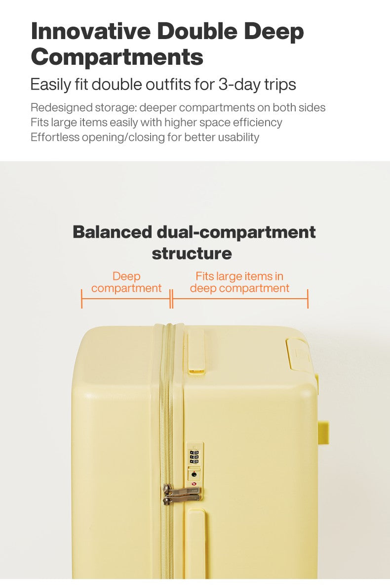 Mixi Large-Capacity Suitcase 24 26nch Checked in Rolling Wheels PC Luggage TSA Lock Trolley Case Travel Suitcases Trunk M9301