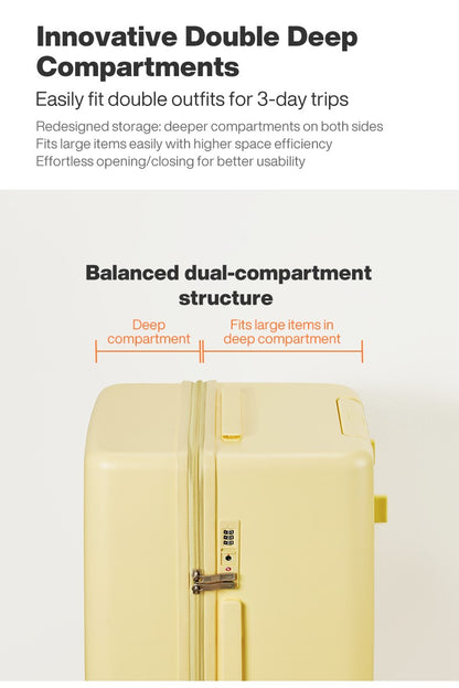 Mixi Large-Capacity Suitcase 24 26nch Checked in Rolling Wheels PC Luggage TSA Lock Trolley Case Travel Suitcases Trunk M9301