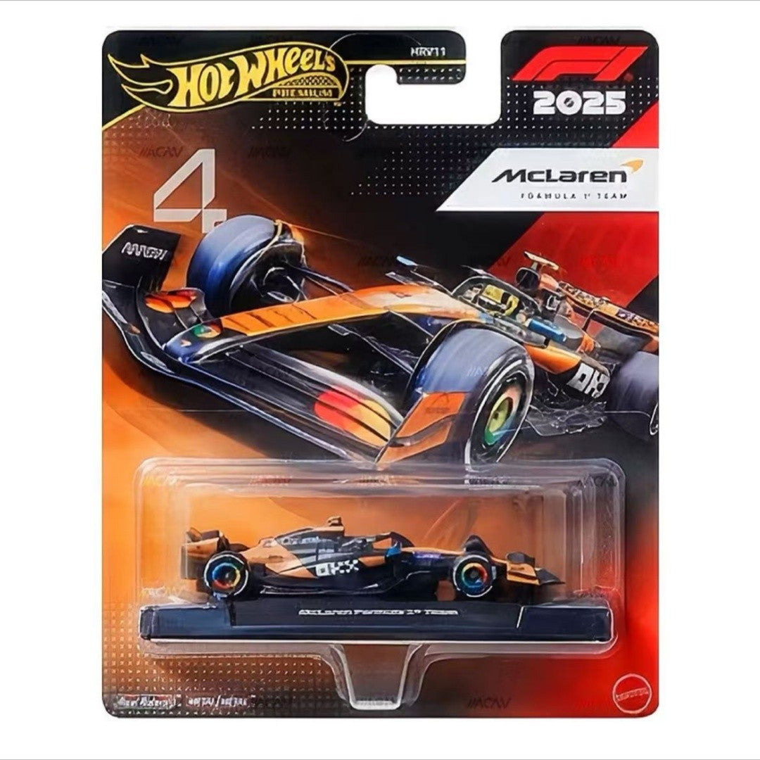 Original 1/64 Hot Wheels Car F1 Racing Model Mclaren Culture Red Bull Mercedes Benz Limited Edition Hrv11 Diecast Vehicle Car