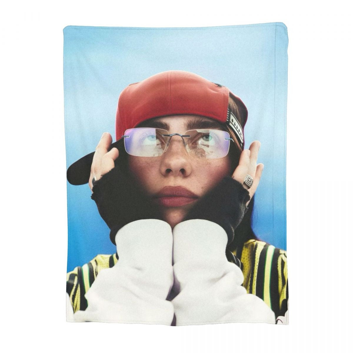Manta de Lã Hit Me Hard And Soft Merch Billie Macia e Aconchegante para Carro e Quilt