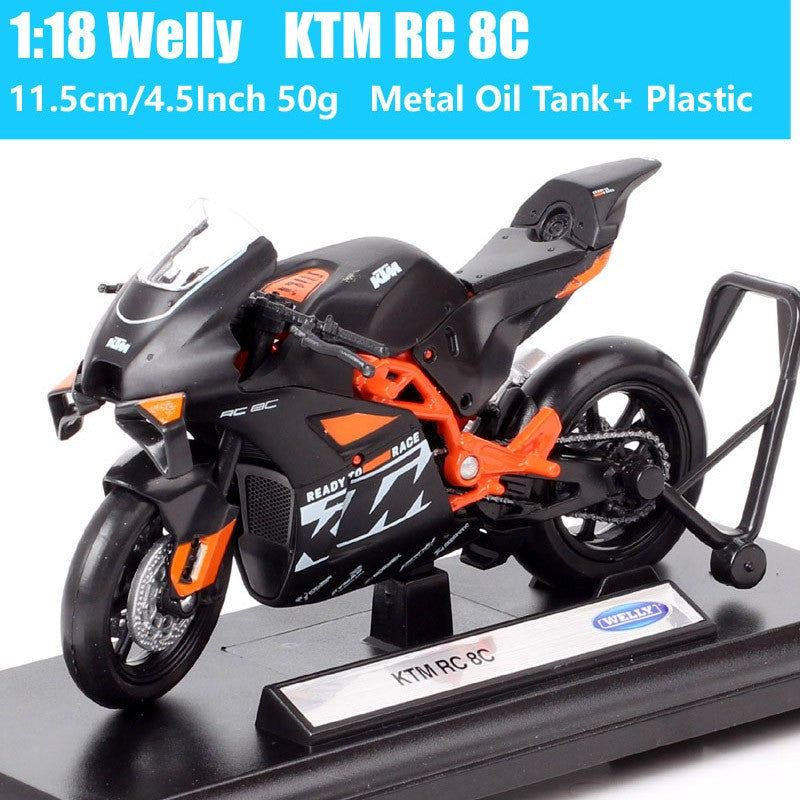 Modelo de motocicleta Maisto KTM 450 SX SXF EXC Racing RC 8C RC390 690 SMC R 640 Duke II Rally de escala 1/18 Diecast Veículos de Moto de Trilha