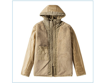 Winter Mens Fleece Warm Jackets Fashion Men Thicken Thermal Tactical Hooded Coats Men Outdoor Multi-pocket Windbreaker Jacket