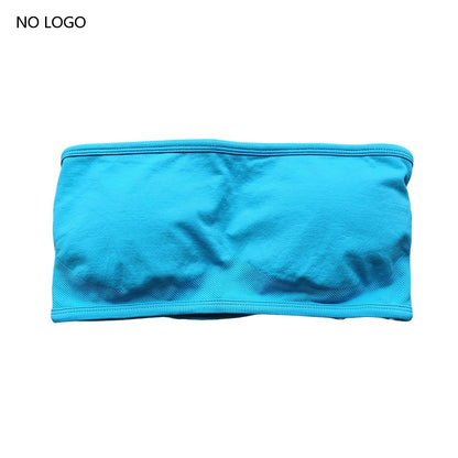 ARFTE Backless Bandeau Sports Bra Gym Women Top Crop Tube Seamless Bras Yoga Tops  Workout Sportswear Push-up Fitness Gym Bra