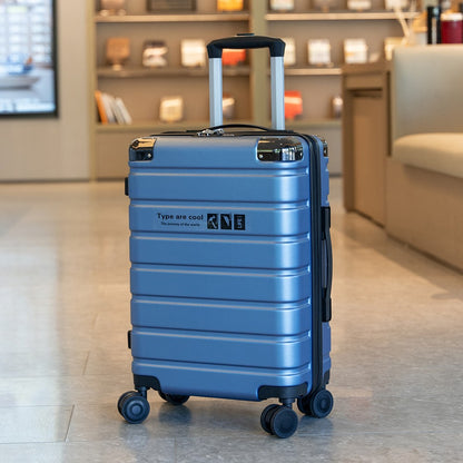 Malas de viagem aprimoradas: mala de 20 polegadas e mala de grande capacidade de 28 polegadas com rodinhas silenciosas com freio, porta-copos e porta de carregamento USB