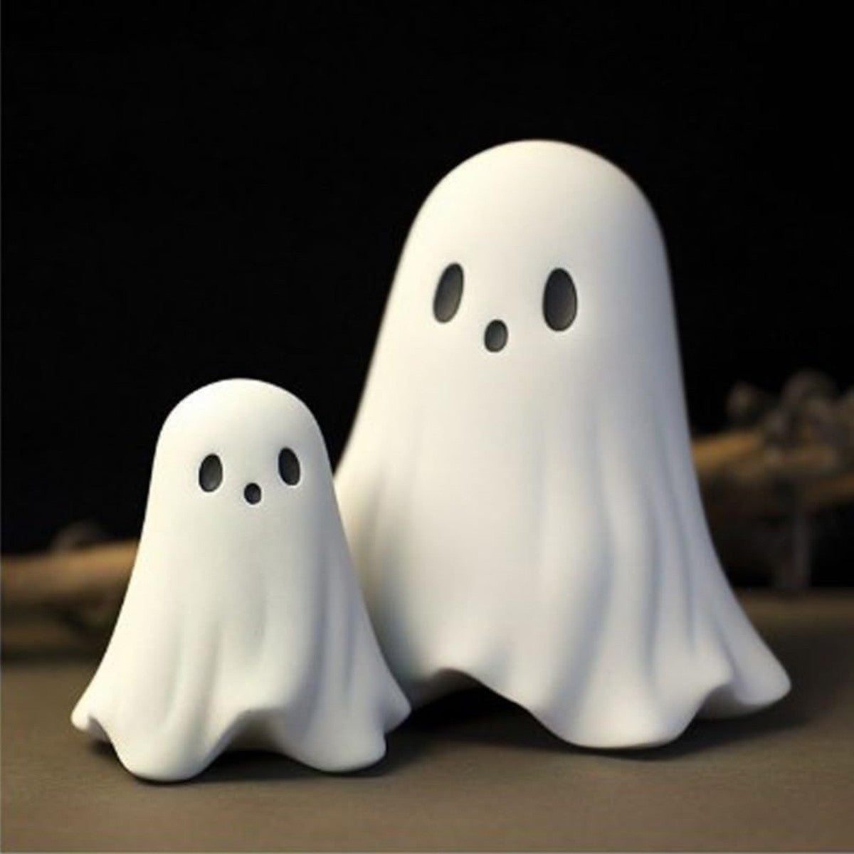 Cute Ghost Statuet Halloween Creative Ghost Ornament Home Garden Decoration