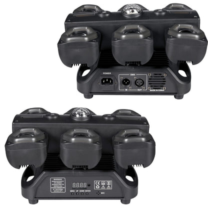 New 120W 6*15W Beam Effect Moving Head RGBW Wash for Dj Disco Party Wedding Show Bar Golden Light Bluemoon Pro Stage Lighting