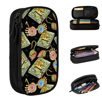 Desenho Animado Harries Filme P-Potters Magic World Estojo de Lápis Caneta Suporte Bolsas Estudante Material Escolar Necessaire Estojo de Lápis