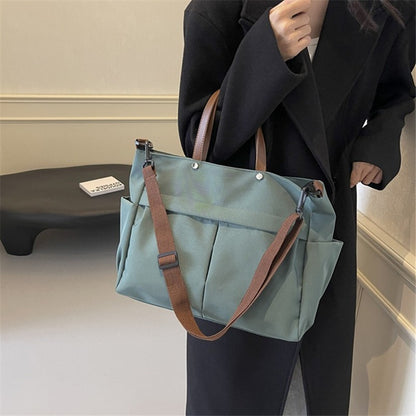 Multi Functional Tote Bag: Durable Nylon Work & Daily Shoulder Purse, Large Capacity Handbag Crossbody Bags for Women Daily Use