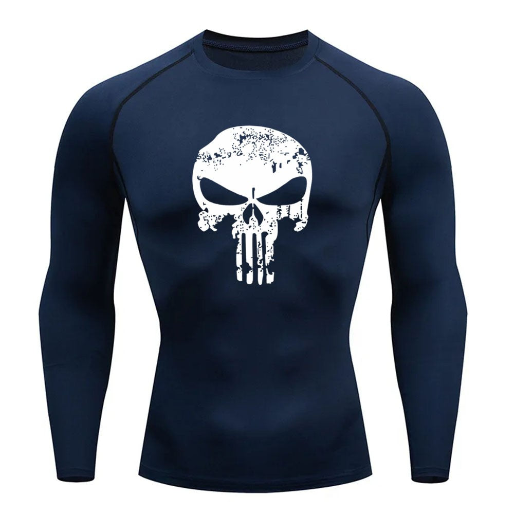 2024 Compression Shirt for Men, Superhero T-Shirt, Quick-Drying, Breathable, Short-Sleeved, Outdoor Sports, Running, S-3XL
