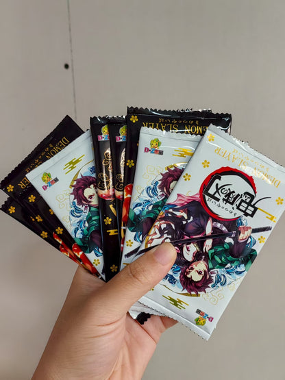 Flash Demon Slayer Cards Mugen Train SSP Card Ultra Rara Card Tanjirou Kamado Nezuko Card Coleção de Personagens