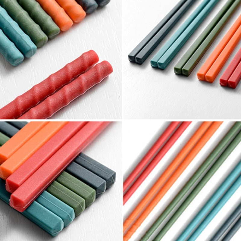 Conjunto de Hashis de Silicone Japoneses Antiderrapantes para Macarrão Sushi Kit Utensílios de Cozinha para Presente Jantar