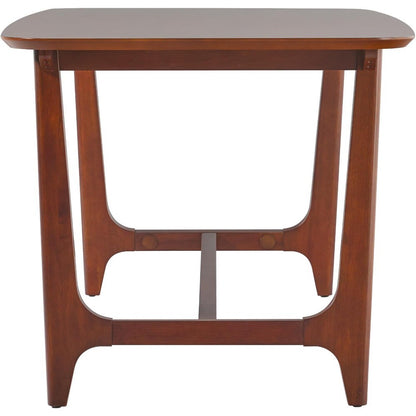 Mid-Century Modern Solid Wood Trestle Base Dining Table, 60 Inch