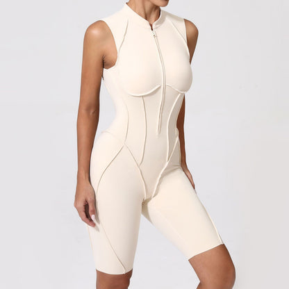 New Yoga Suit Short Sleeve Zipper Sports Clothing Fitness Suits Women Dance Running Training Clothing Gym Push Ups Yoga Suit Set