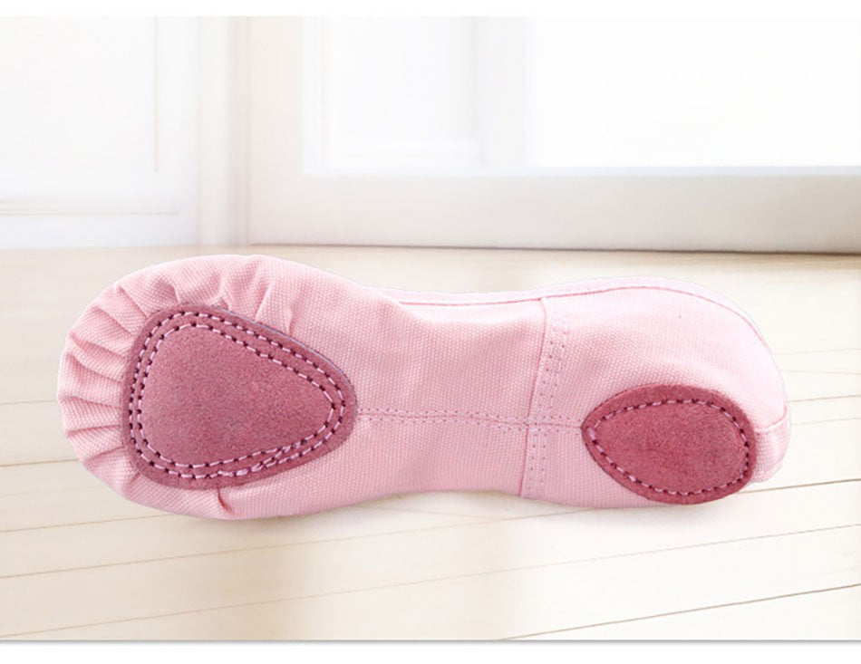 Girls Soft Bottom Non Slip Ballet Dance Shoes with Elastic Straps Perfect for Kids Yoga Dance Classes and Fitness Activities