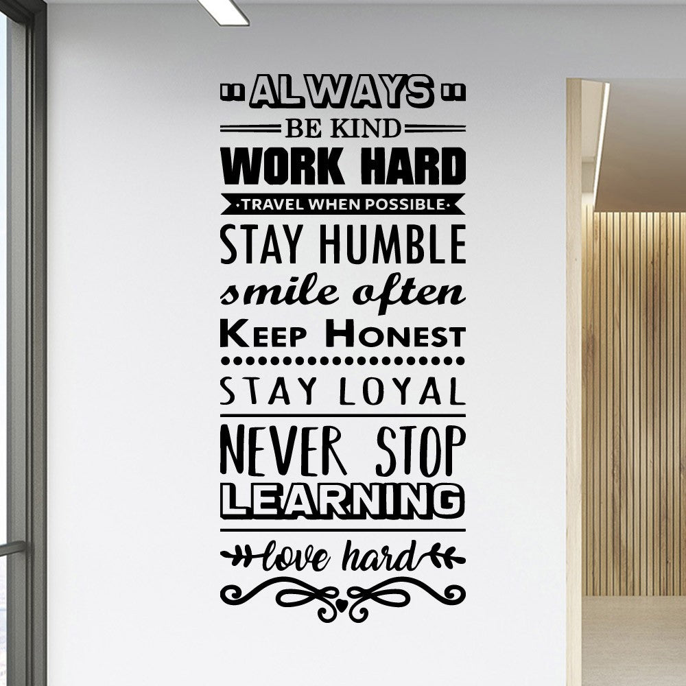 1 pc be amazing today with love words Wall Sticker Home Decor Accessories Decor Living Room home Removable Creative Stickers