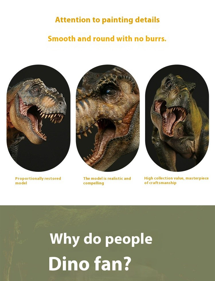 Tiranossauro Rex Eterno Rei Dinossauro Adulto e Infantil Modelo de Brinquedo Figura Enfeite de Mesa Coleção Presente de Festival Surpresa