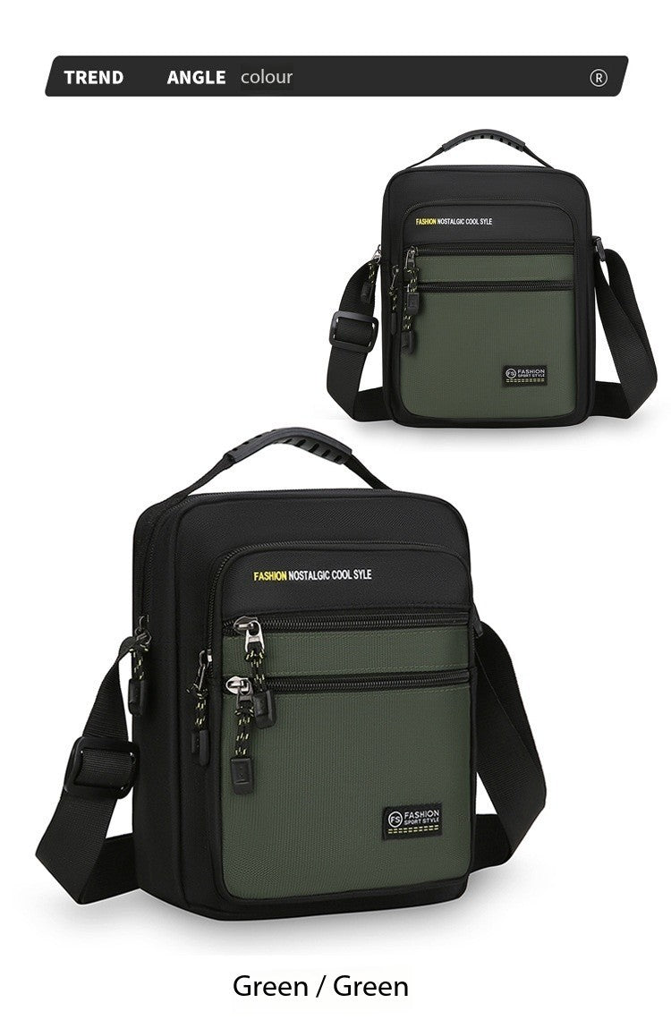 New Fashion Oxford Men Crossbody Bag Single Shoulder Bags Big Capacity Storage Bag Fashion Multi-Pockets Business Crossbody Bags