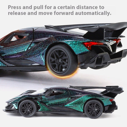 1:32 Apollo IE Miniature Vehicle Mini Alloy Diecast Model Car Metal Sound & Light Collection Hobby Children Toy Car Birthday Boy