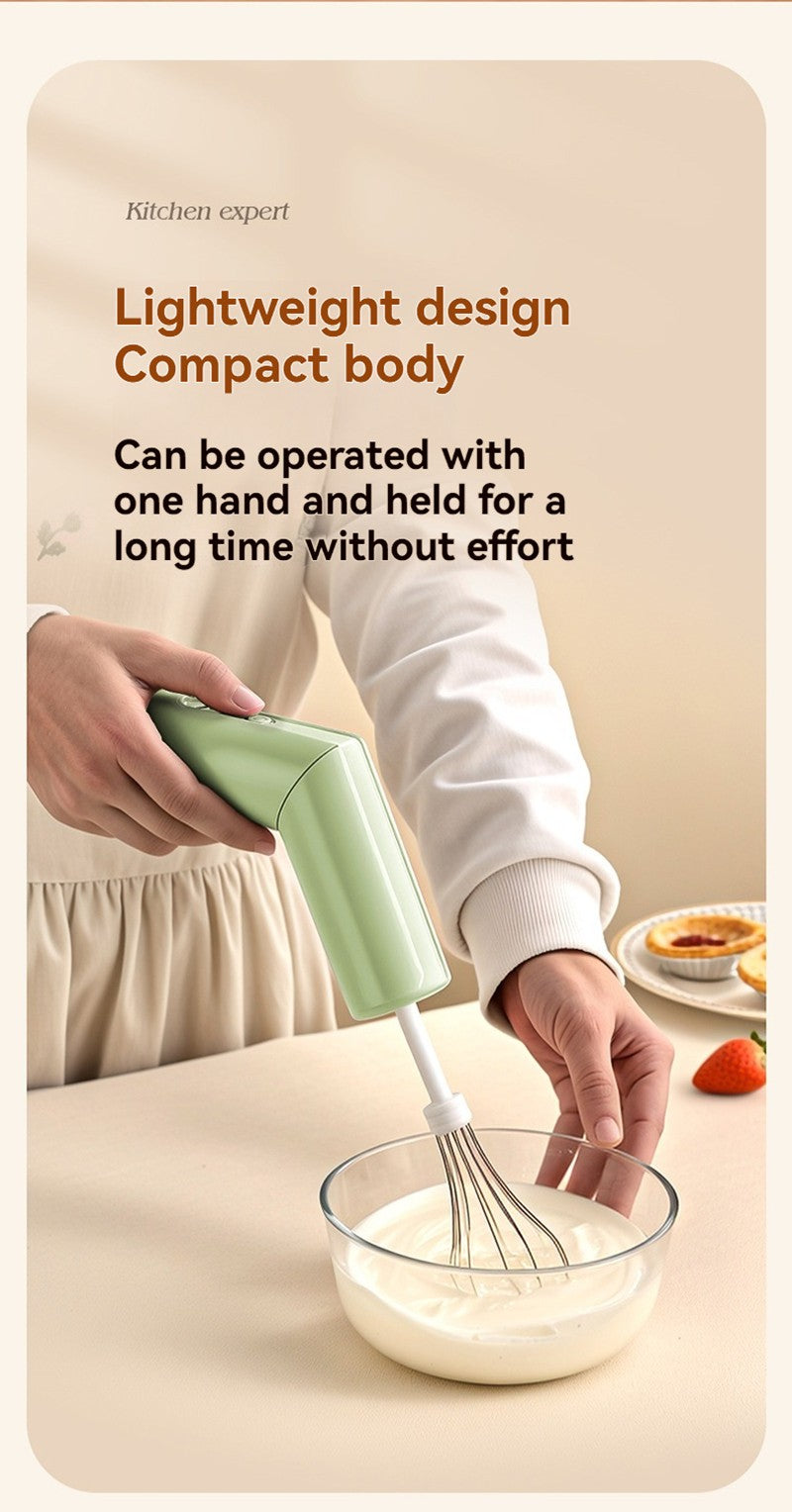 Batedor de Ovos Portátil Elétrico Sem Fio Recarregável USB Mixer Dobrável Automático com Engrenagem Ajustável Utensílios de Cozinha Domésticos