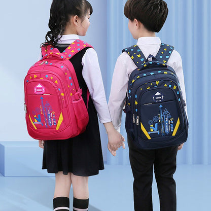 Bolsa de Ombro Infantil Padrão Geométrico Mochila Adolescente Menino Menina Fashion Mochila Escolar Impermeável ?