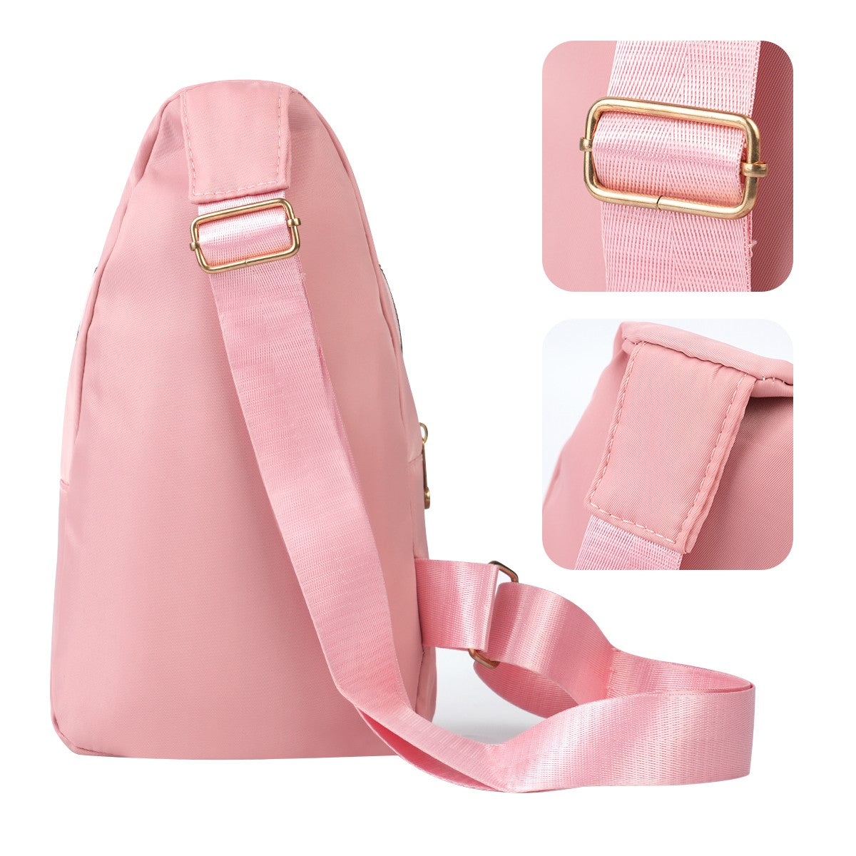 Adjustable Quilted Sling Backpack Outdoor Travel Bag For Men Women Casual Crossbody Small Sling Backpack Sling Bags