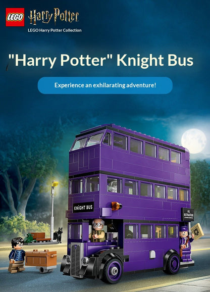 LEGO Blocos de Montar Harry Potter Série 76446 A Aventura do Nôitibus Brinquedo Infantil Montado de Presente
