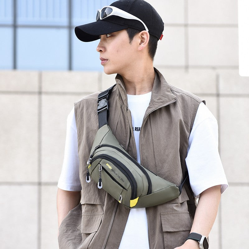 Unisex Mobile Waist Bag - Large Capacity, Water-Resistant, Durable for Work & Travel, Fashion Crossbody Pack Sports Bag