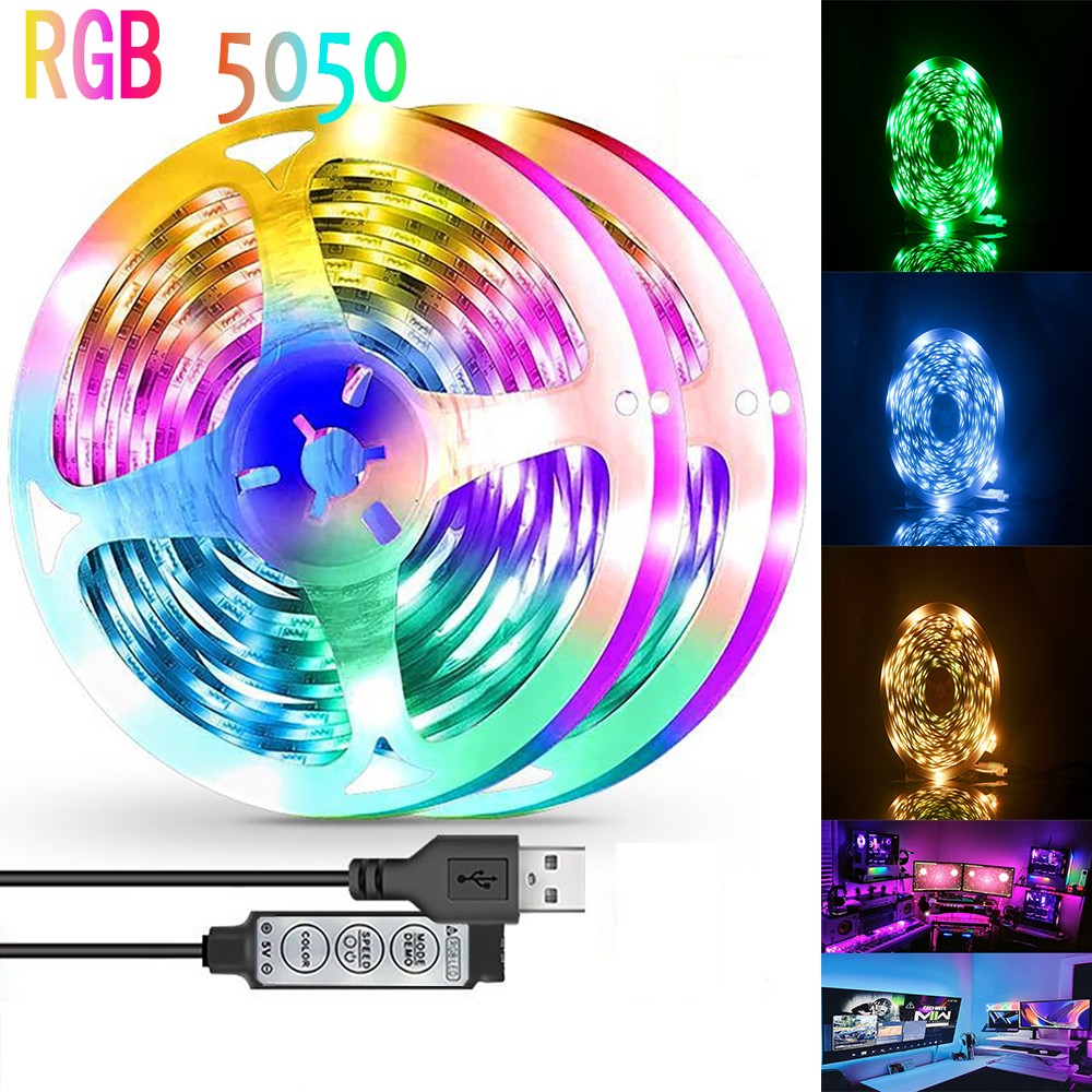 LED Strip Light Strip 5V USB RGB 5050 Light Strip Bluetooth APP Control Suitable For Bedroom And Children's Room Decoration