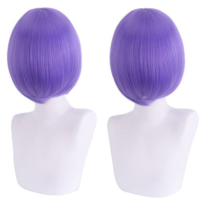 cosplay wig, face-controlling, short hair, thickened version, face-controlling style, colorful Synthetic fiber wig
